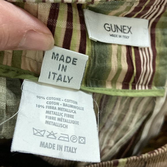 GUNEX Pleated‎ Plaid Skirt, Cotton, size 6 - Picture 2 of 10